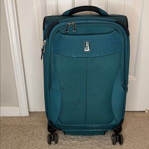 Stylish Teal Spinner Suitcase